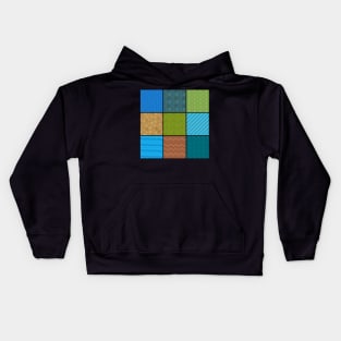 Snappy Geometric Landscapes Kids Hoodie